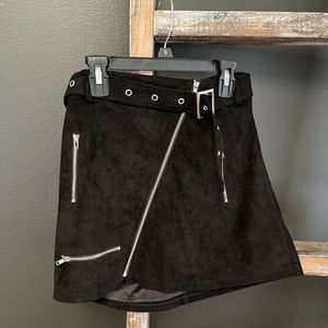 Black and silver skirt